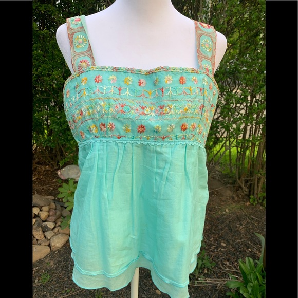 Cynthia Steffe Embroidered Empire Tank - Picture 1 of 12